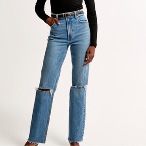 NWT: Abercrombie and Fitch Ankle Straight Ultra High Rise